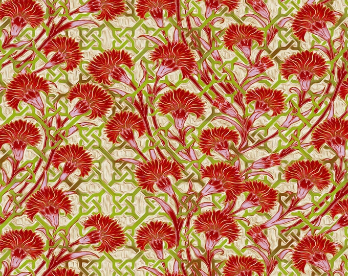 Pastiche Mum Trellis Fabric by Jason Yenter for In The Beginning by the Half Yard