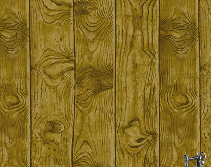 Barnyard Babies Dark Birch Woodgrain Fabric // Andover A-8587-KN1 by the HALF YARD