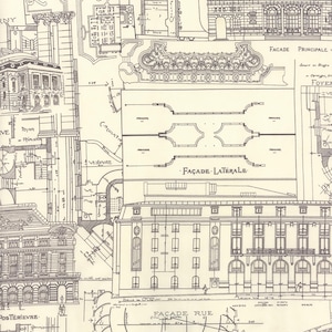 3 Sisters Favorite Collections Etchings Collage Fabric // Moda 44367 11 Charcoal by the HALF YARD