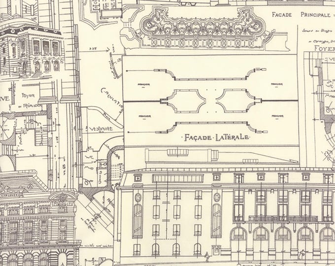 3 Sisters Favorite Collections Etchings Collage Fabric // Moda 44367 11 Charcoal by the HALF YARD