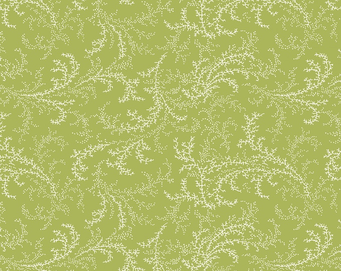 Rethink Pinks Light Green Wisps Fabric // Marcus R210150-LTGREEN by the Half Yard