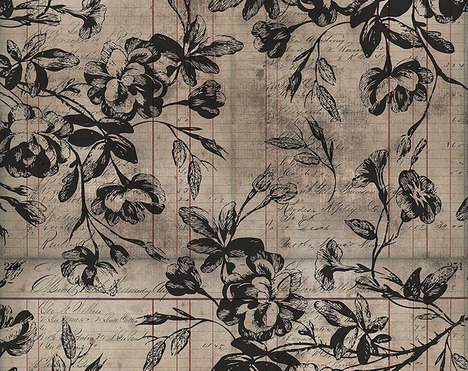 Tim Holtz Regions Beyond Beloved Fabric // FreeSpirit PWTH149.NEUTRAL by the Half Yard