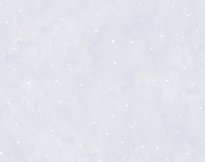 Guess How Much I Love You Snow Dots Fabric // Clothworks Y3084-118 Light Pewter by the Half Yard