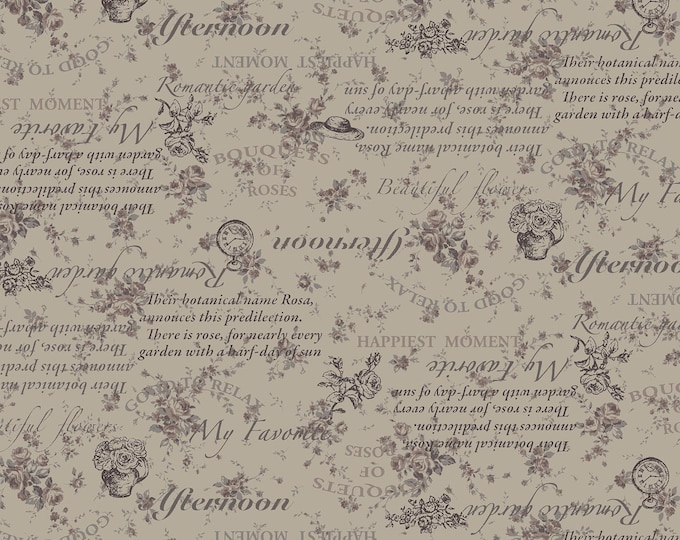 Ruru Bouquet Classic Library 3 Fabric // Quilt Gate QUGRU2460-15E by the HALF YARD