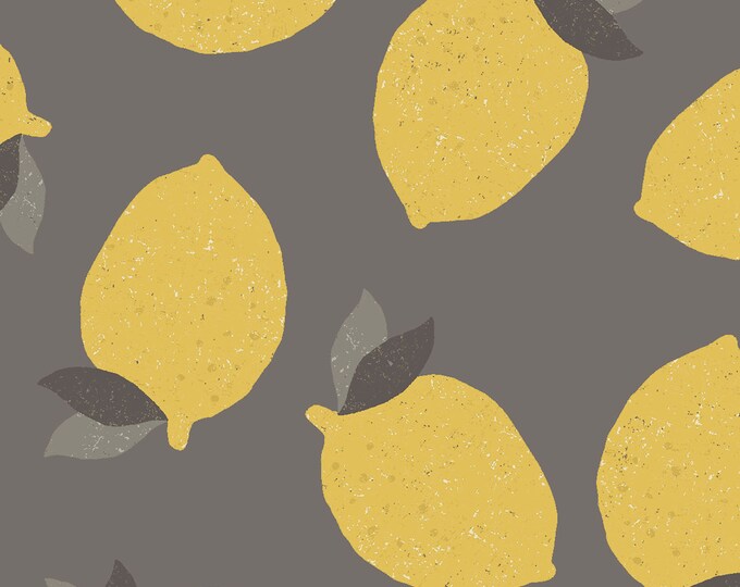 Lemonade Just Lemons Fabric // Clothworks 3212-55 by the HALF YARD