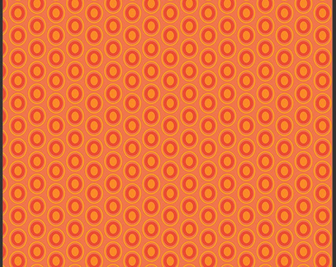 AGF Oval Elements Tangerine Tango Fabric // Art Gallery OE-928 by the Half Yard
