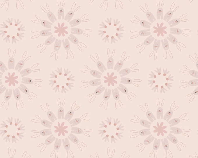 Hunny Bunny Circle Fabric // Clothworks Y3719-132 by the HALF Yard