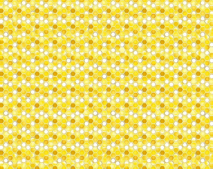 Buzzworthy Honeycomb Metallic Fabric // Kanvas Studio 9969M-33 by the Half Yard