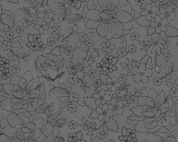 Lilac & Sage Toile Fabric // RJR Studios PS104-GR8 by the Half Yard