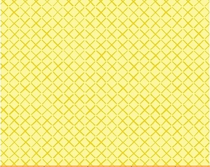 Cottage Joy X's Fabric // Windham Fabrics 50583-4 Yellow by the Half Yard