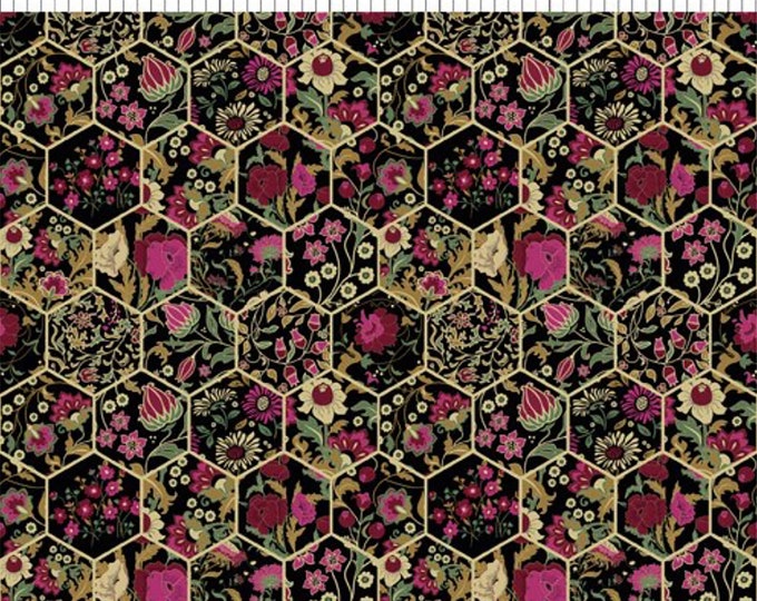 Garden Delights III Hexagon Fabric // In The Beginning 11GSG-3 by the HALF YARD
