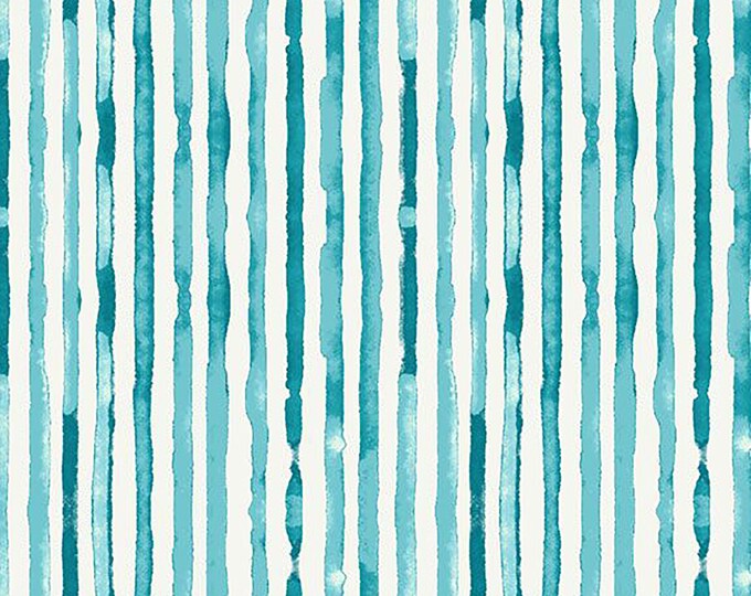 Greenhouse Garden Rows Fabric // Marcus R150285D  BLUE by the Half Yard