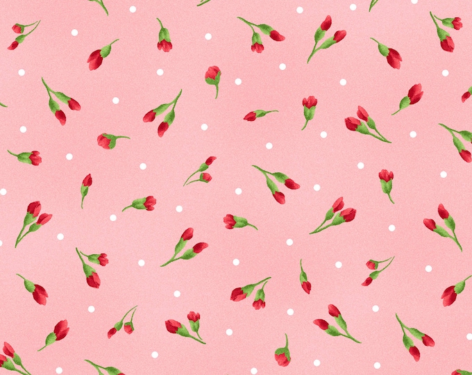 Chloe Little Buds Fabric // Maywood Studio MAS9184-P by the HALF YARD