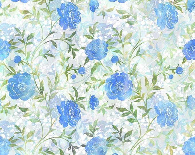 Ethereal Rose Vine Floral Fabric // In The Beginning 2JYT-2 by the Half Yard