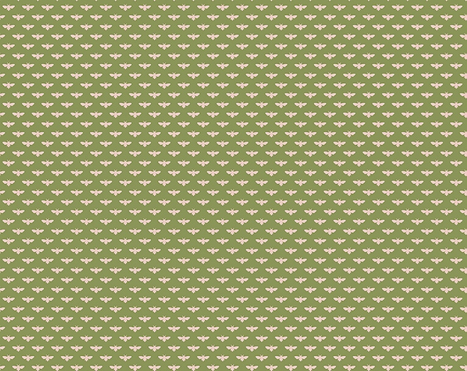 Tea with Bea Bumble Fabric // Riley Blake Designs C10497 GREEN by the HALF YARD