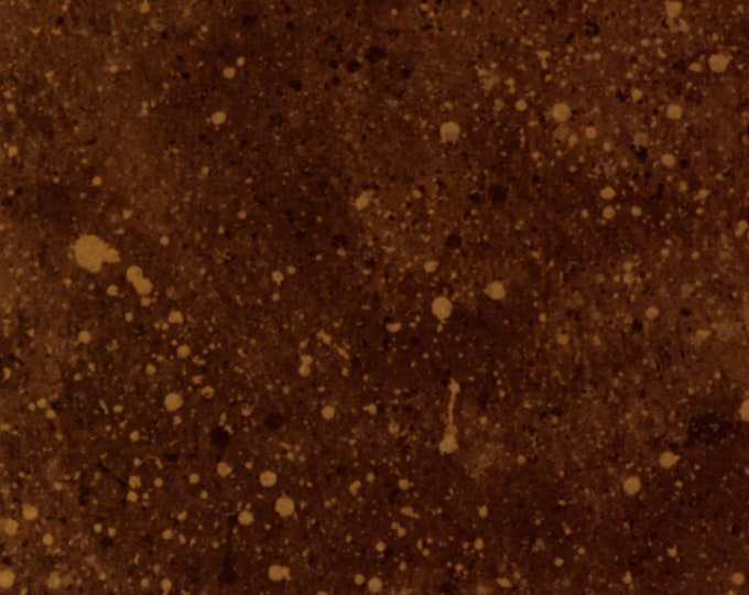 Essentials Spatter Fabric // Wilmington Prints 31588-222 Brown by the Half Yard
