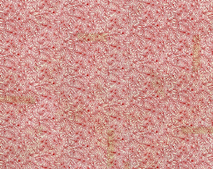 Tim Holtz Holidays Past Berry Branch Fabric // FreeSpirit PWTH202.RED by the Half Yard