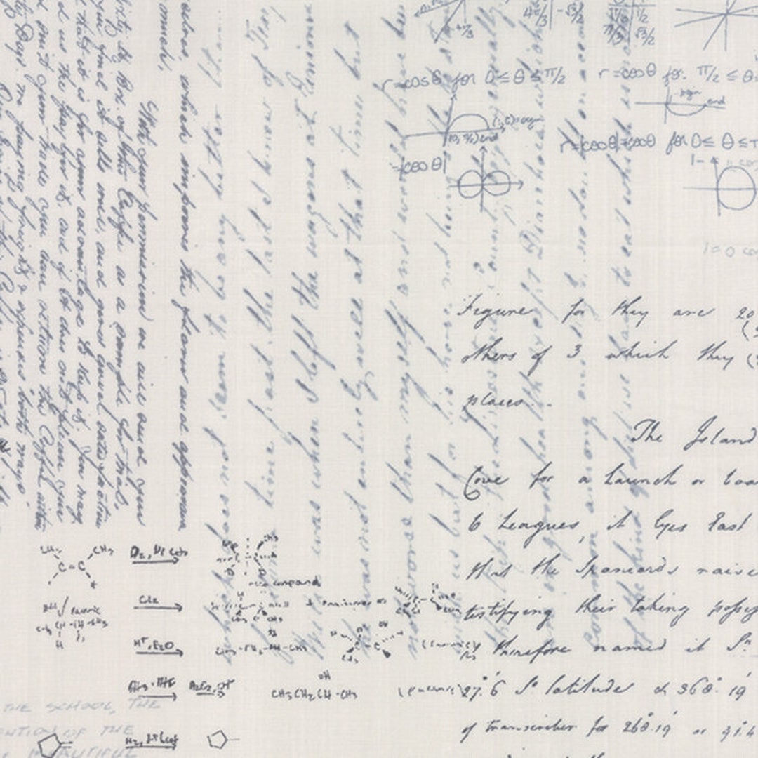 Modern Background Paper Basic Notes Fabric // Zen Chic // Moda Etsy