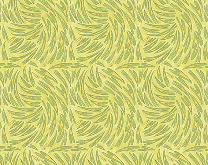 A Bird in Hand Heart Fabric // Laura Heine // FreeSpirit PWLH011.ACIDG Acid Green by the HALF YARD