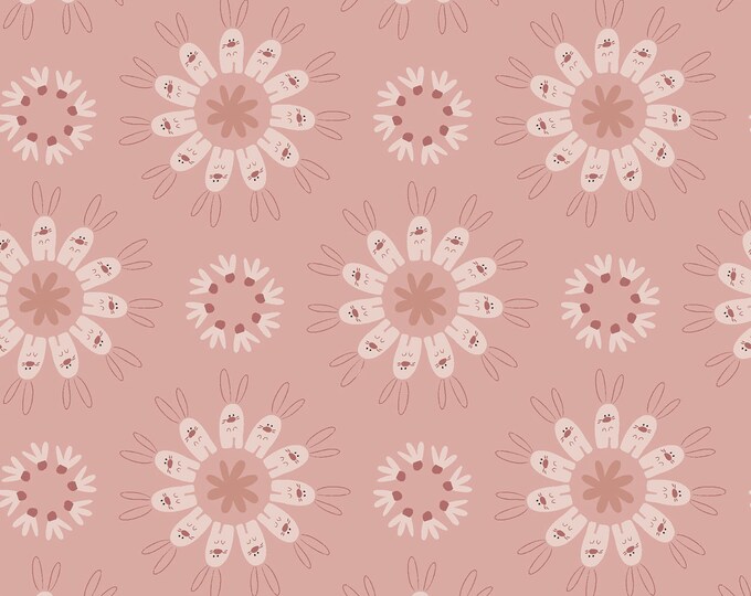 Hunny Bunny Circle Fabric // Clothworks Y3719-42 by the HALF Yard