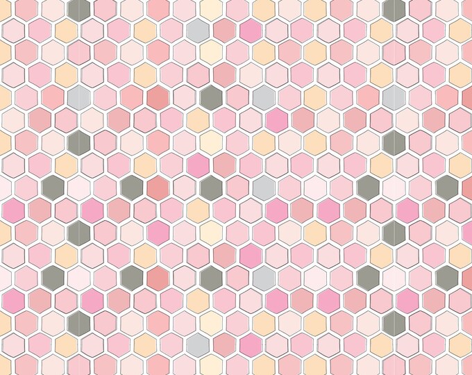 Country Roads River Honeycomb Fabric // Poppie Cotton CR20157 by the Half Yard
