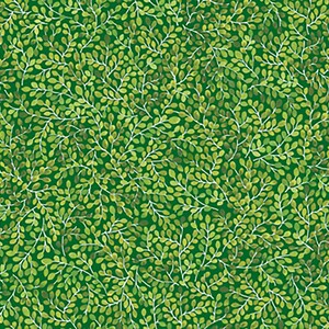 Tela de hojas de vid Frogs & Fronds // Quilting Treasures 29293-G por media yarda
