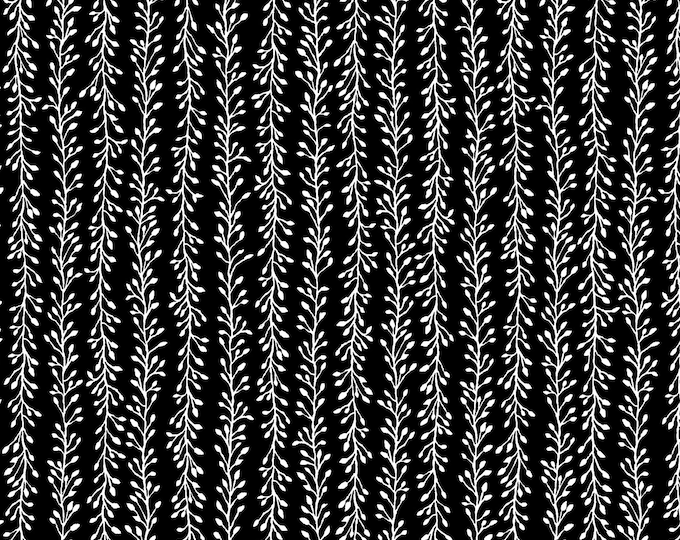 Meadow Edge Vine Stripe Fabric // Maywood Studio MASD10008X-J by the Half Yard