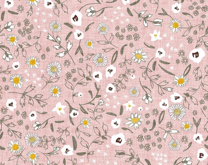 Delilah Scattered Floral Fabric // Clothworks Y3693-42 by the HALF YARD