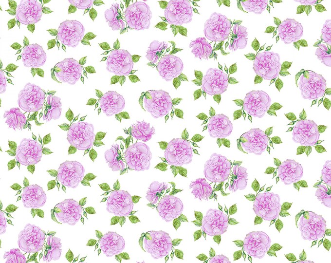 Love Letters Mini Roses Lilac // Windham 51416-2 by the Half Yard