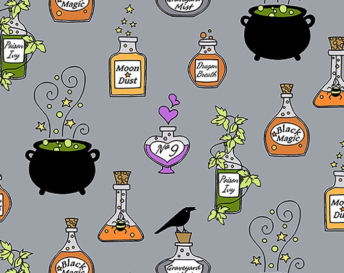 Hocus Pocus Potions Fabric // Andover A-210-C by the Half Yard