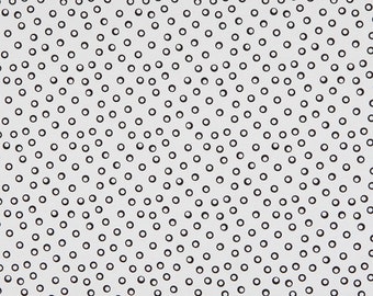 Things That Go Circle Fabric // Clothworks Y3036-1 White by the HALF YARD