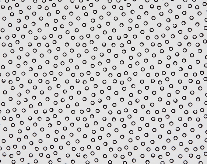 Things That Go Circle Fabric // Clothworks Y3036-1 White by the HALF YARD