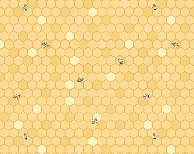 Sunshine and Sweet Tea Honeycomb Fabric // Riley Blake Designs C14321 Sunshine by the HALF YARD