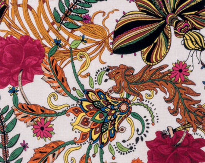 Studio KM Persia Waldorf Botanica Fabric // FreeSpirit PWKM022.BOTAN by the HALF Yard