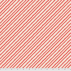 Holly Jolly Peppermint Stripes Fabric // Cori Dantini // FreeSpirit PWCD009.XRED by the Half Yard