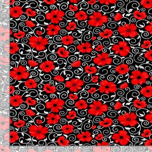 You Make My Heart Happy Flowers Fabric // Timeless Treasures C7742 by the Half Yard