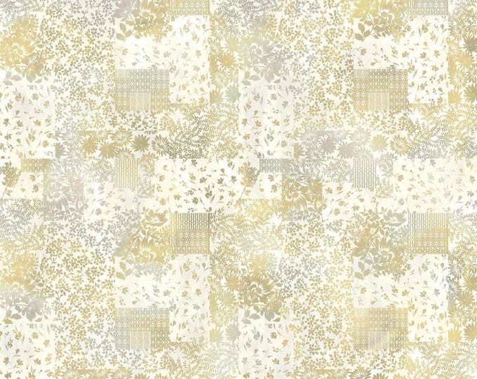 Ethereal Patchwork Fabric // In The Beginning 5JYT-1 by the Half Yard