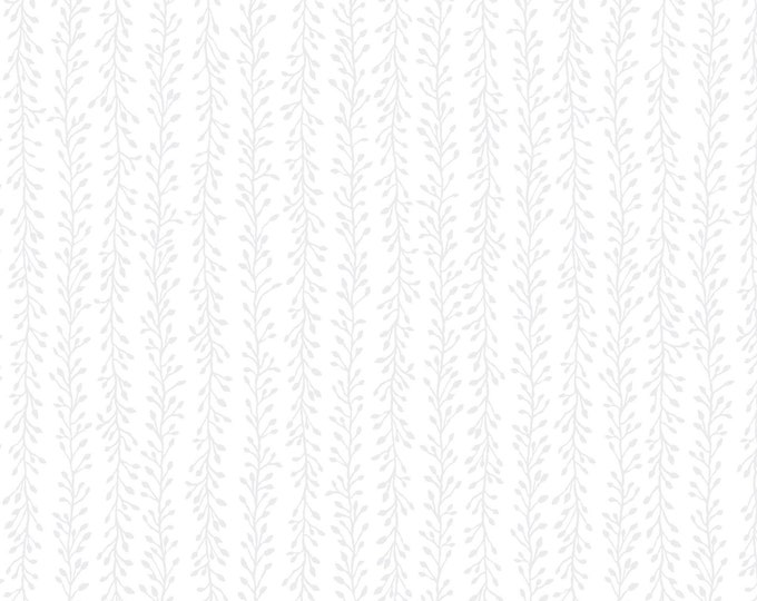 Meadow Edge Vine Stripe Fabric // Maywood Studio MASD10008X-W by the Half Yard