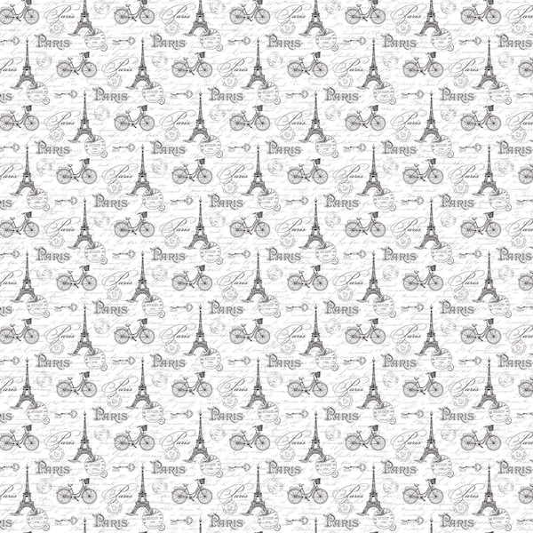 Ooh La La Paris Toile Text Fabric // Northcott 23566 10 by the HALF YARD