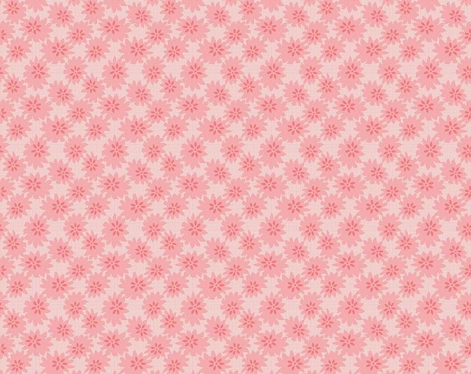 Linen & Lawn Pink Daisy 54" Wide Fabric // Riley Blake by the Half Yard