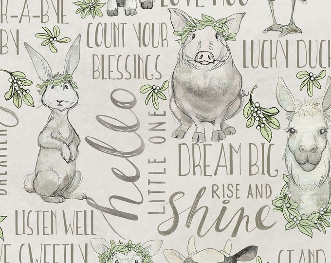 Count Your Blessings Artist Licensed Fabric // by the Half Yard // Springs Creative SPR67713-6510310