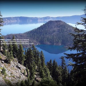 CARTÃO DE NOTA EM BRANCO 5x7 - Crater Lake, Oregon
