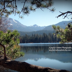 MT LASSEN NATIONAL park - Manzanita Lake  11x14 photograph