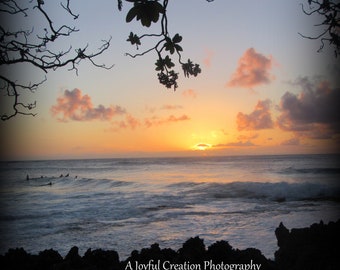 OAHU, HAWAII - Turtle Bay sunset