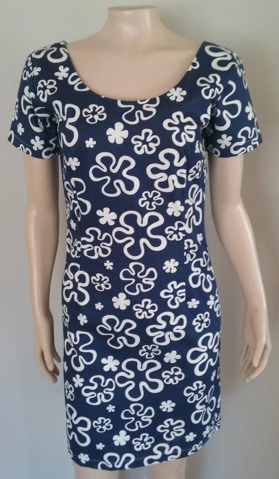 60's Mid Century Mod Mini Dress / Go Go Dress / Ma