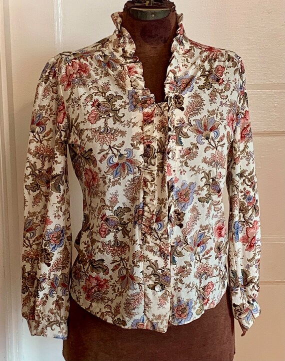 Vintage 70s Teddi Of California Polyester Blouse - image 2