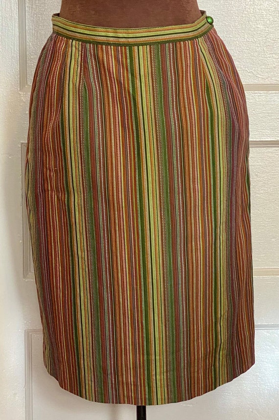 Vintage 1960’s Striped Pencil Skirt