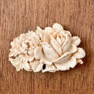 Vintage Celluloid Flower Brooch H. Pomerantz