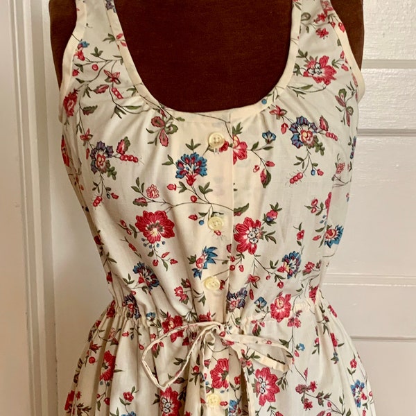 Vintage 1970’s White Floral Sundress