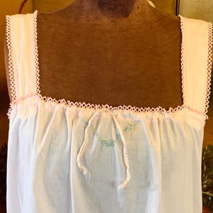 Antique 1920s Pink Cotton And Tatted Lace Step-In